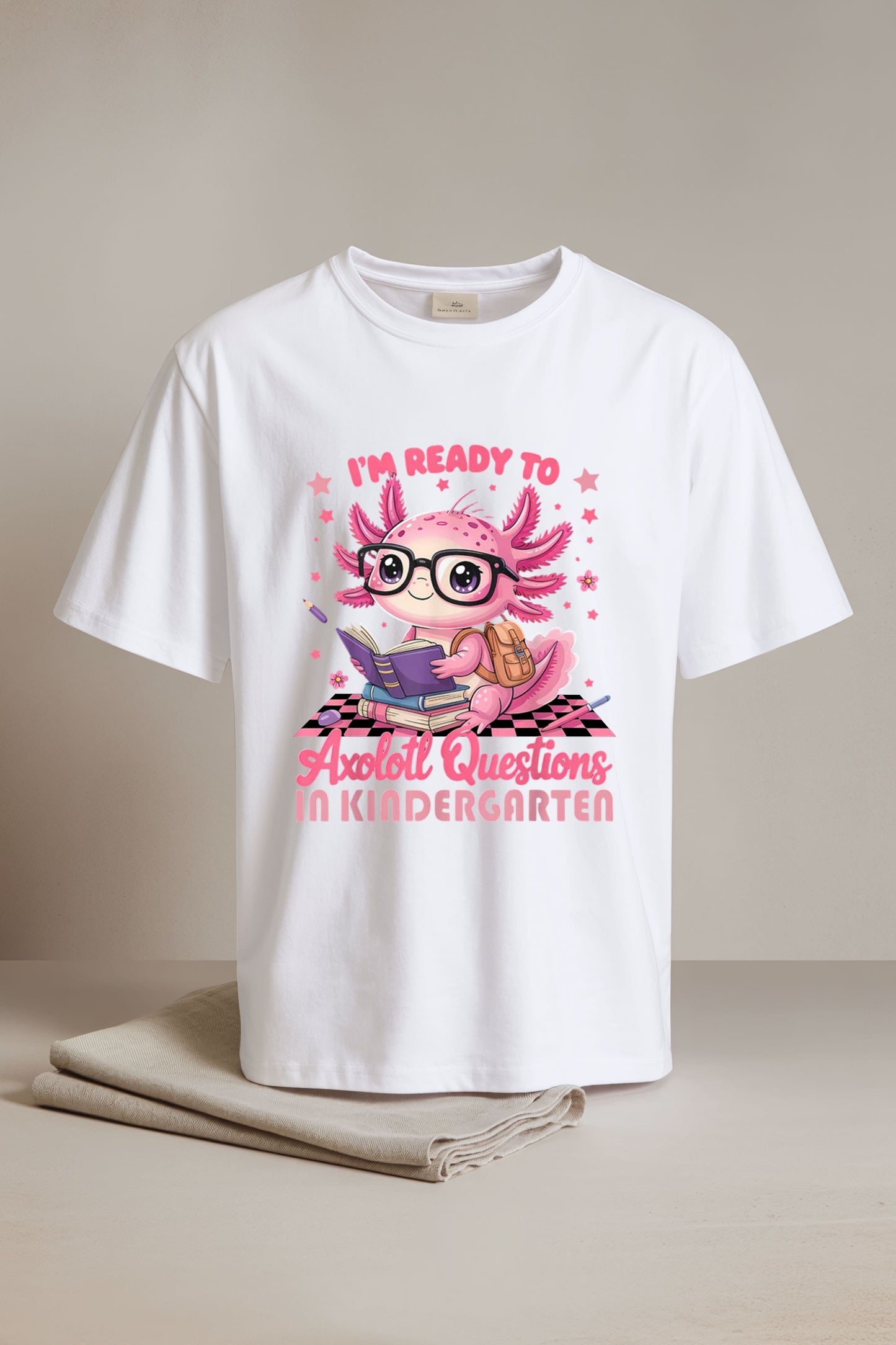 1st Day Of Kindergarten Axolotl Back To School Girls shirt2