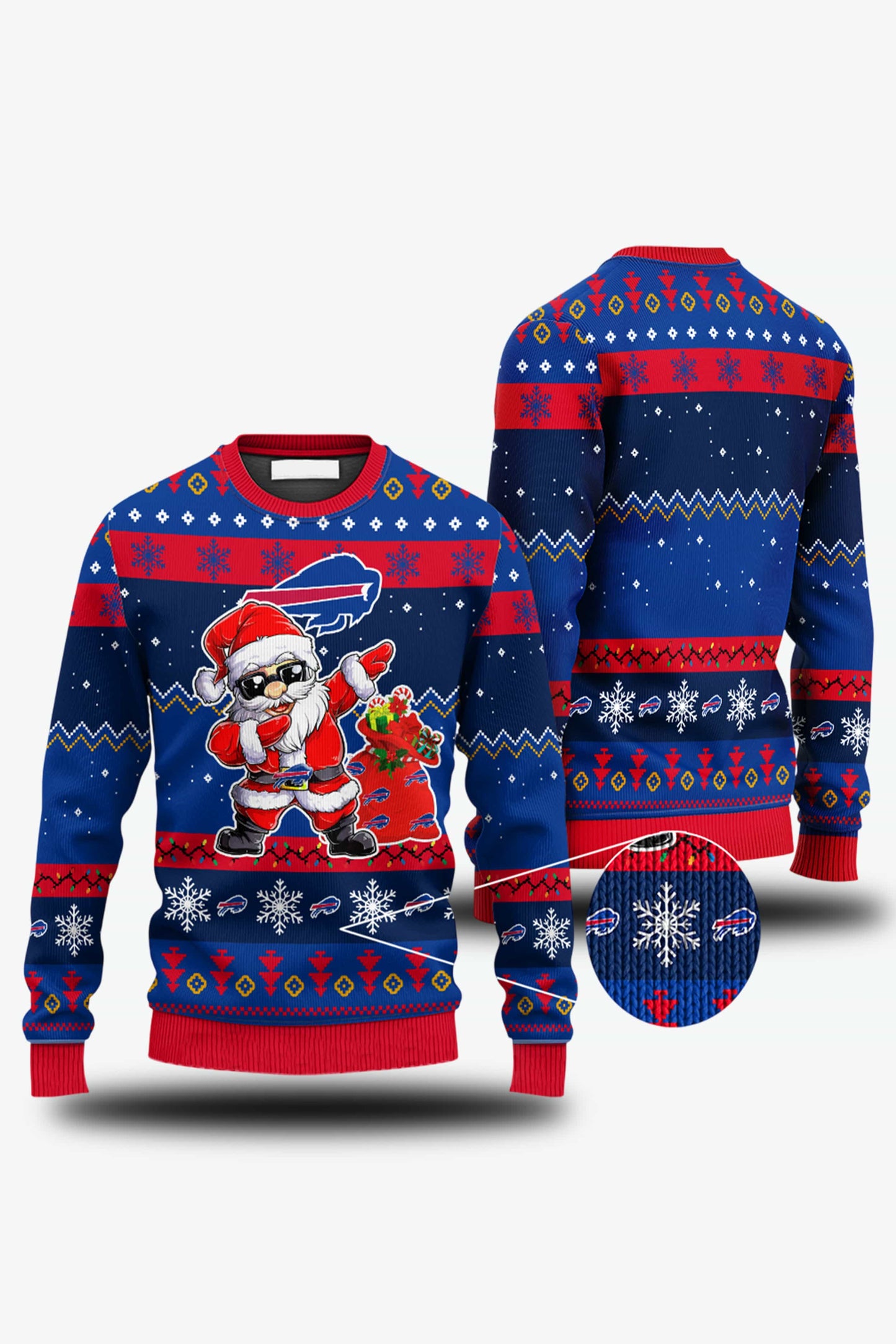 Buffalo Bills Santa’s Touchdown Celebration Ugly Christmas Sweater
