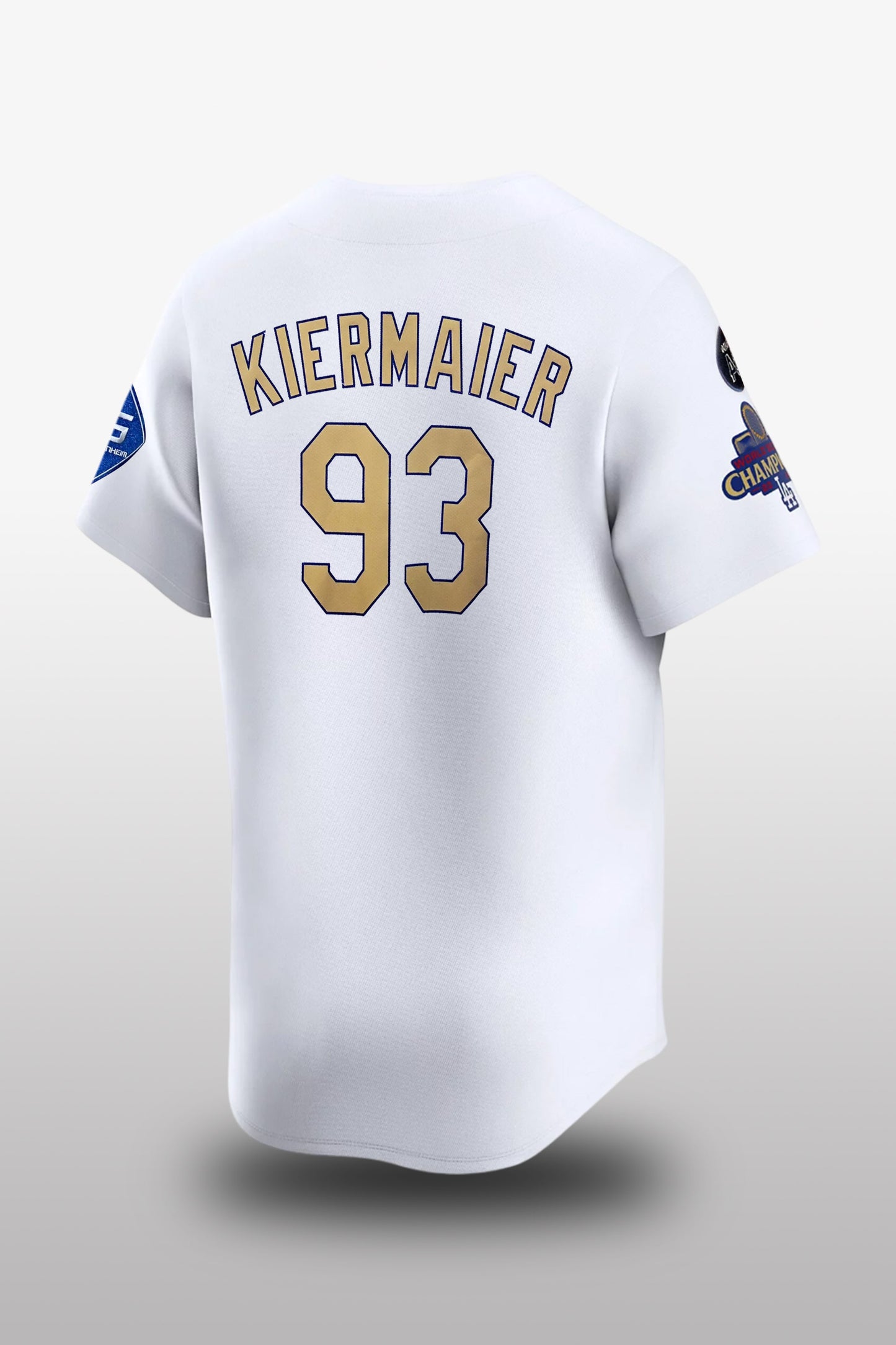 Dodgers #93 Kevin Kiermaier World Series champion Jersey2
