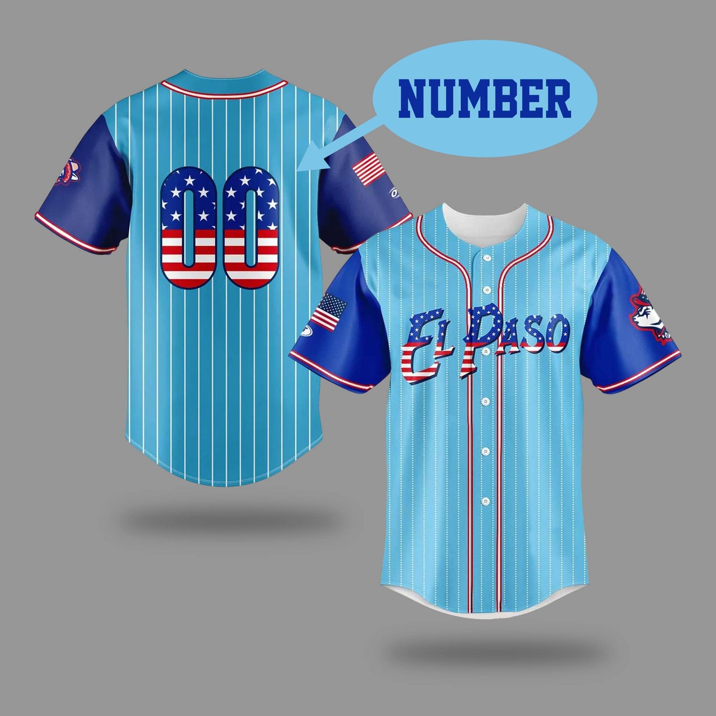 El Paso Chihuahuas Independence Day Baseball Jersey 2025