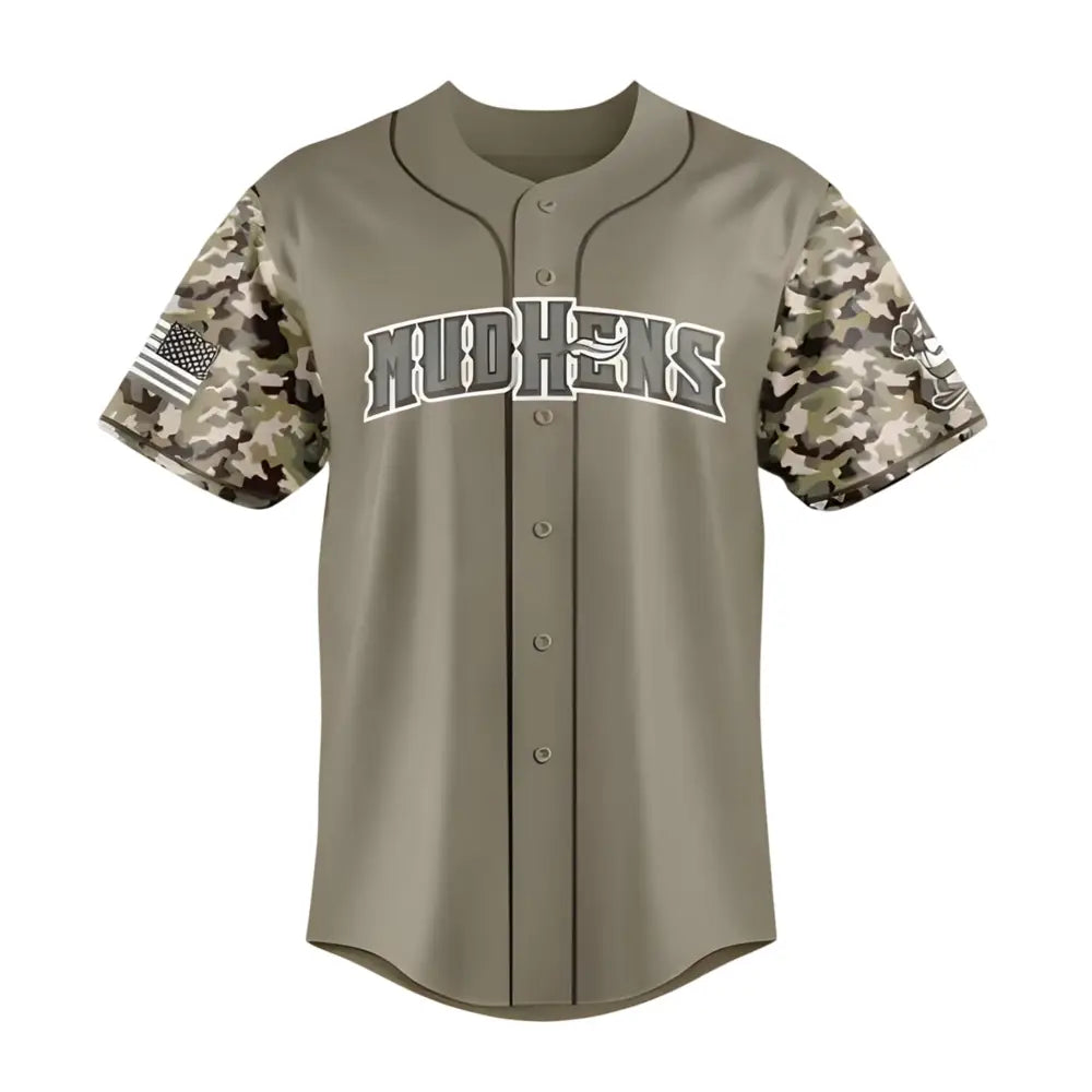 Hens Military 2025 Appreciation Night Baseball Jersey2