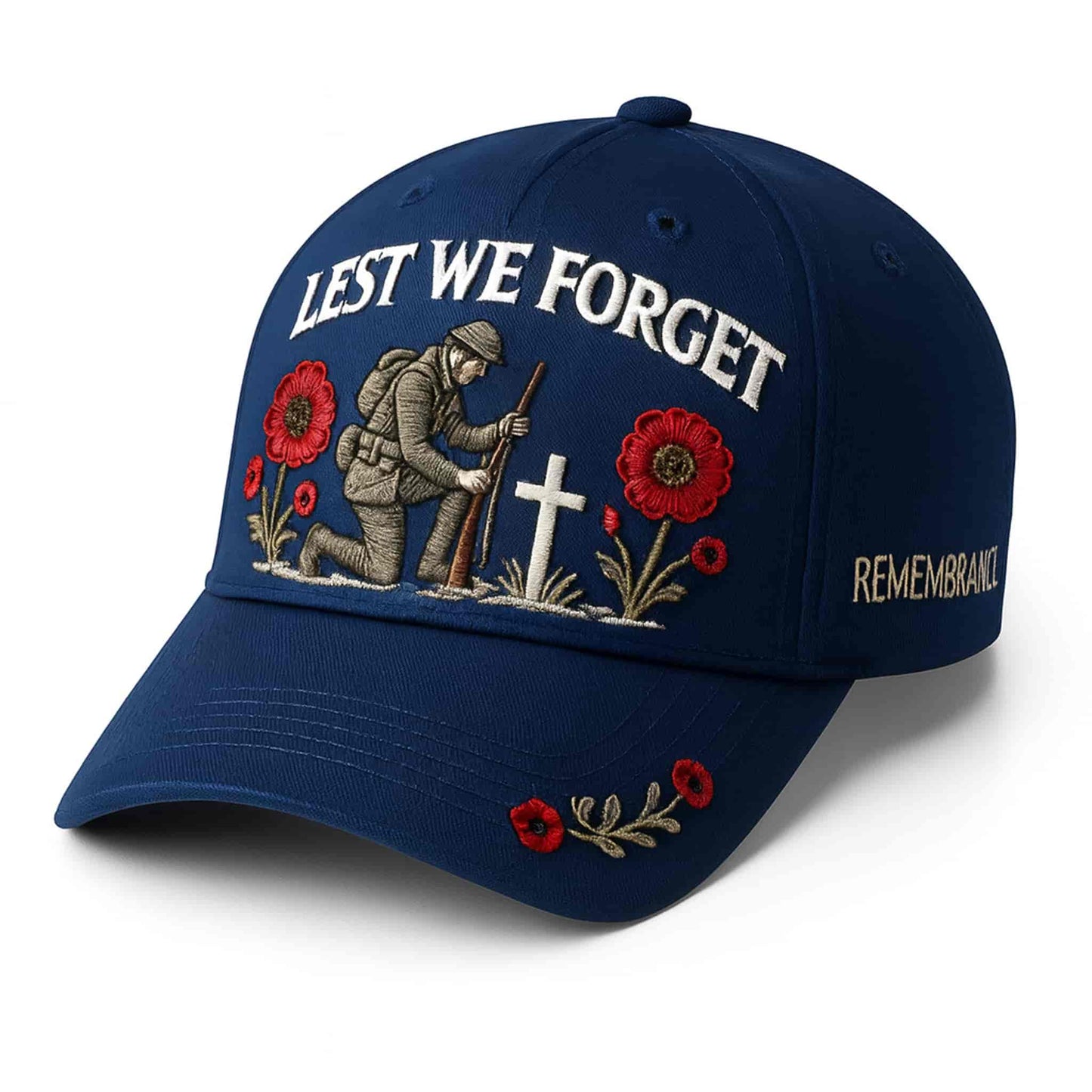 Heroes Never Forgotten Lest We Forget Remembrance Cap