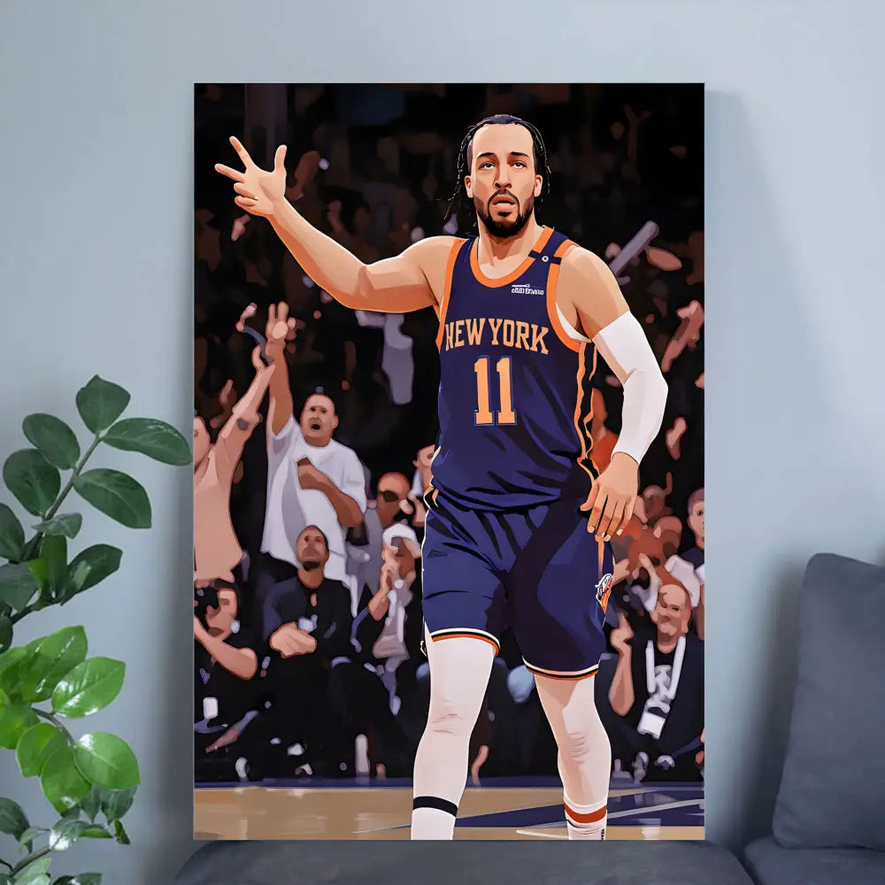 Jalen Brunson Knicks Take 2025 Playoffs Game 4 Special Celebration Style Poster
