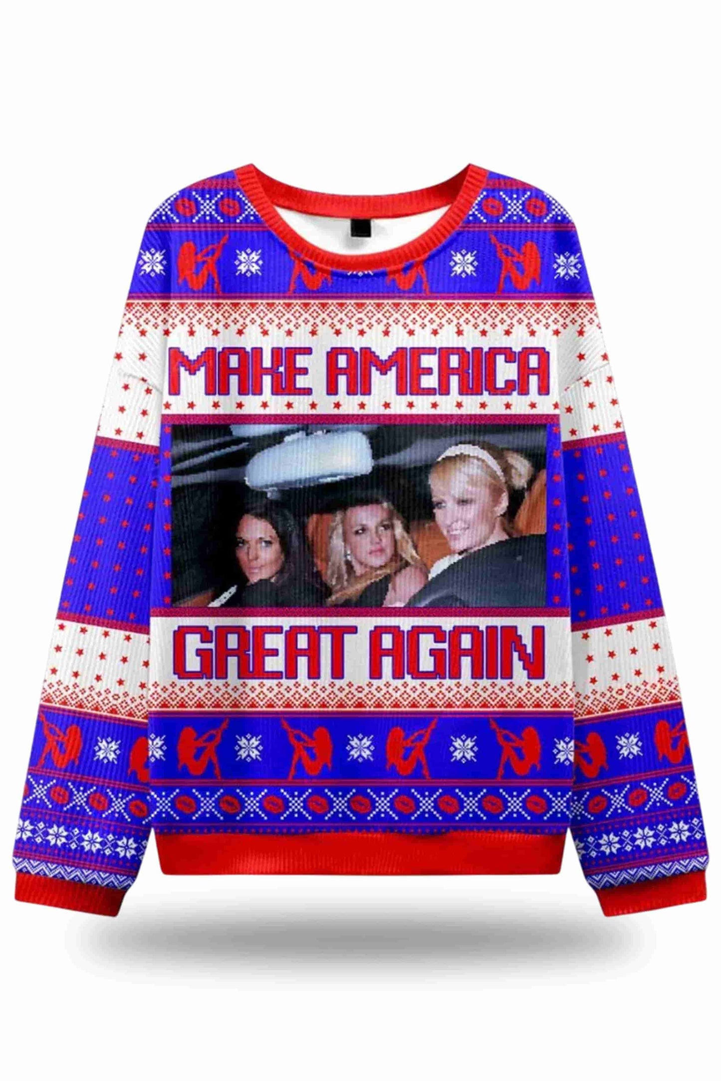 Make America Great Again Y2K Ugly Christmas Sweatshirt1