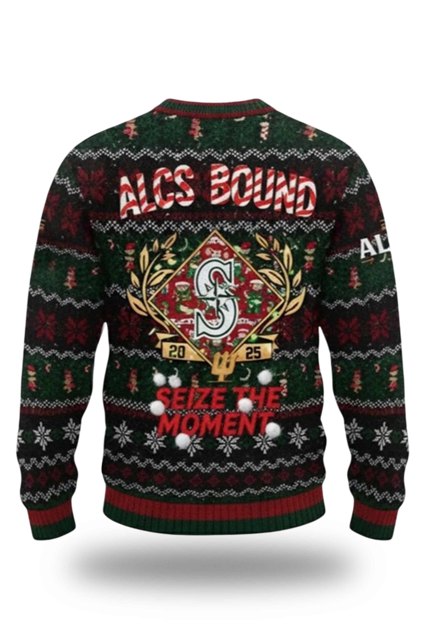 Mariners ALCS Bound 2025 Ugly Christmas Sweater2