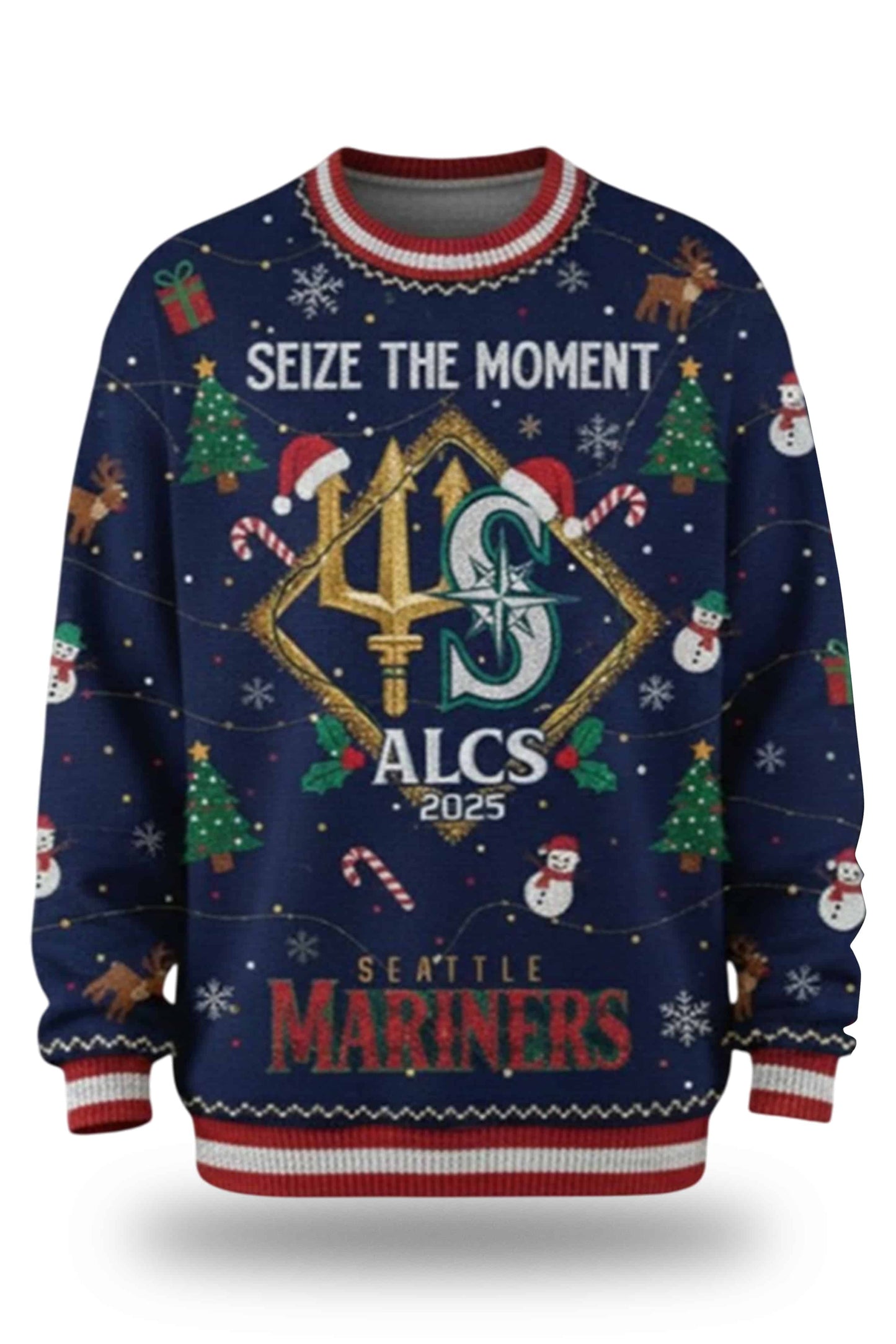 Mariners Seize The Moment ALCS 2025 Ugly Christmas Sweater3