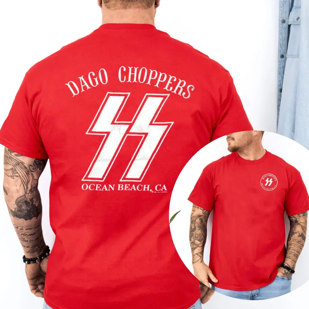 Nazi Dago Choppers Ocean Beach Ca T-Shirt
