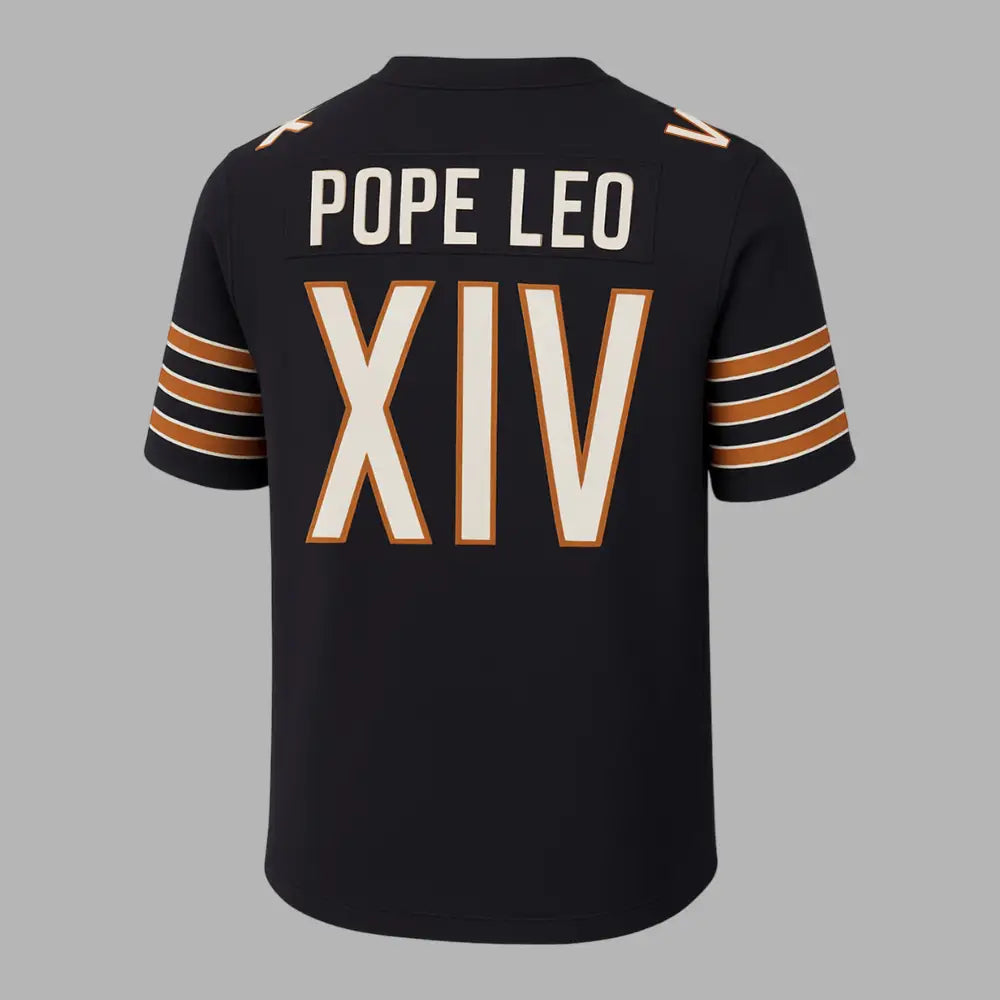 Pope Leo XIV Custom Chicago Bears Jersey 2025(2)