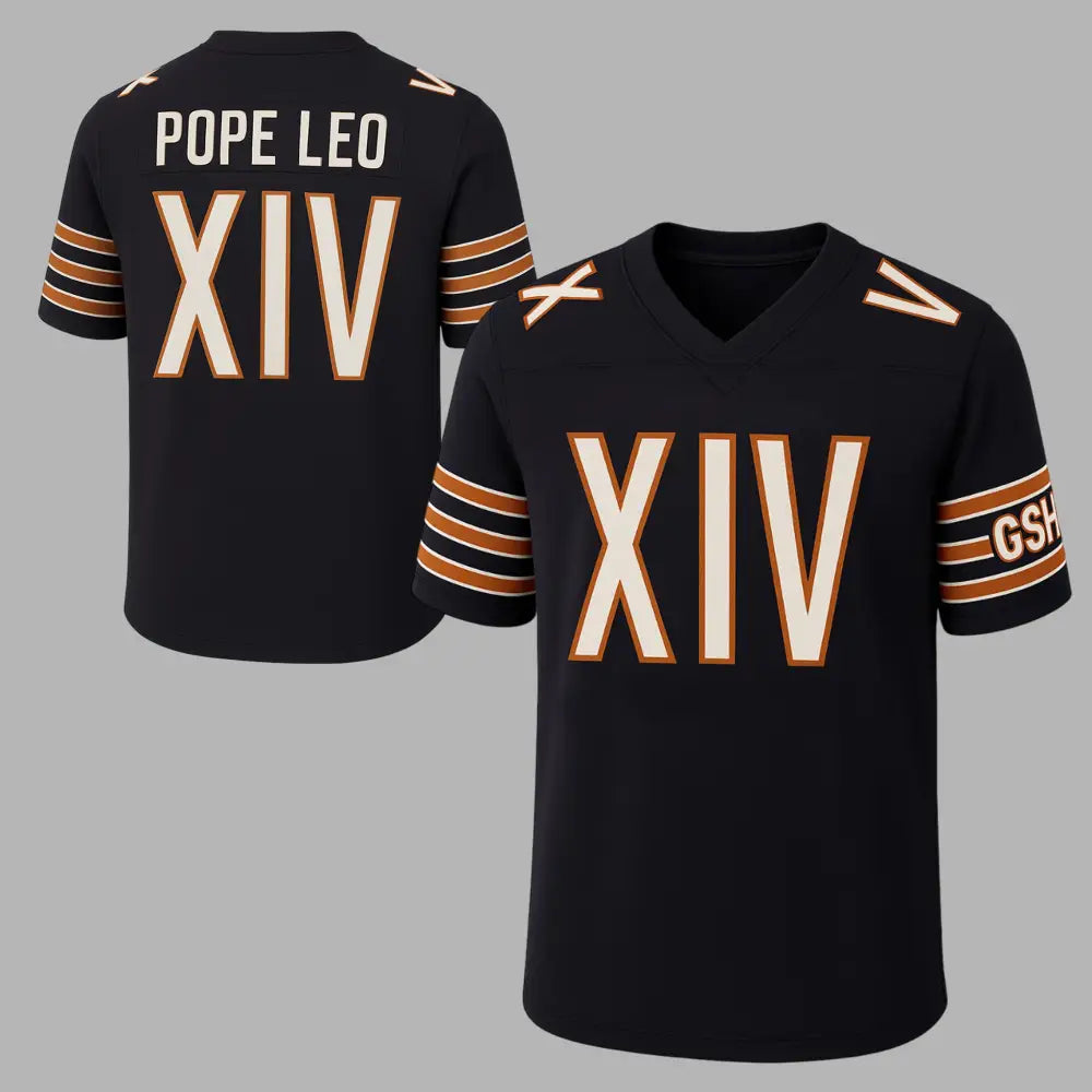 Pope Leo XIV Custom Chicago Bears Jersey 2025