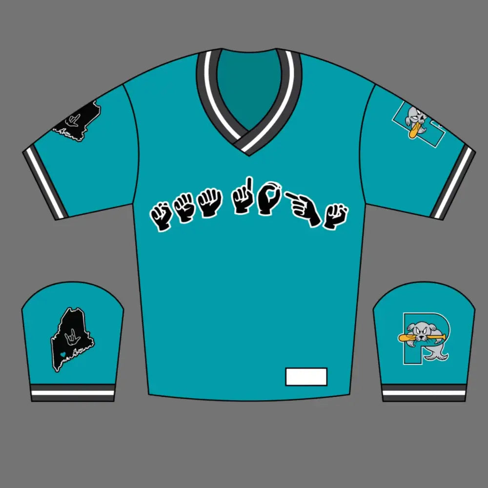 Portland Sea Dogs Hard Of Hearing Awareness Night Jersey 2025