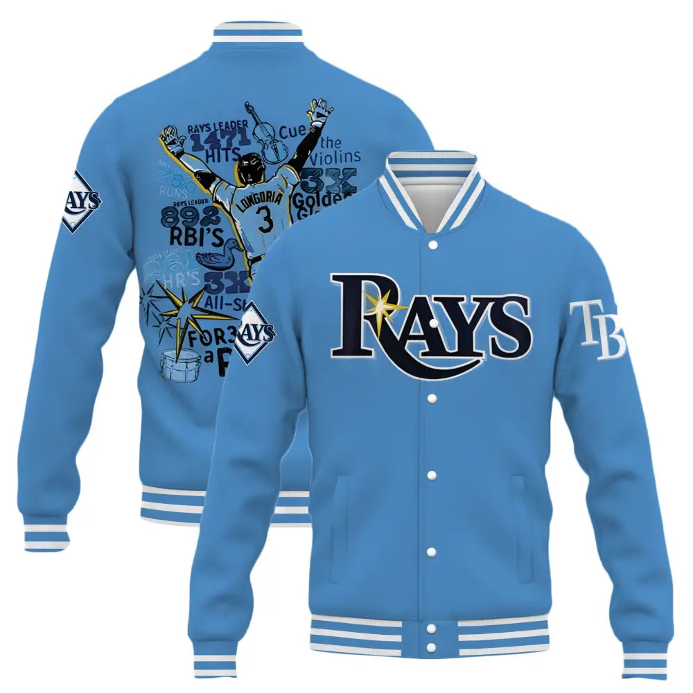 Rays Evan Longoria Thank You For The Memories Signatures Baseball Jacket