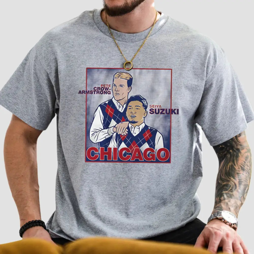 Seiya Suzuki And Pete Crow-Armstrong Family Portrait Shirt1