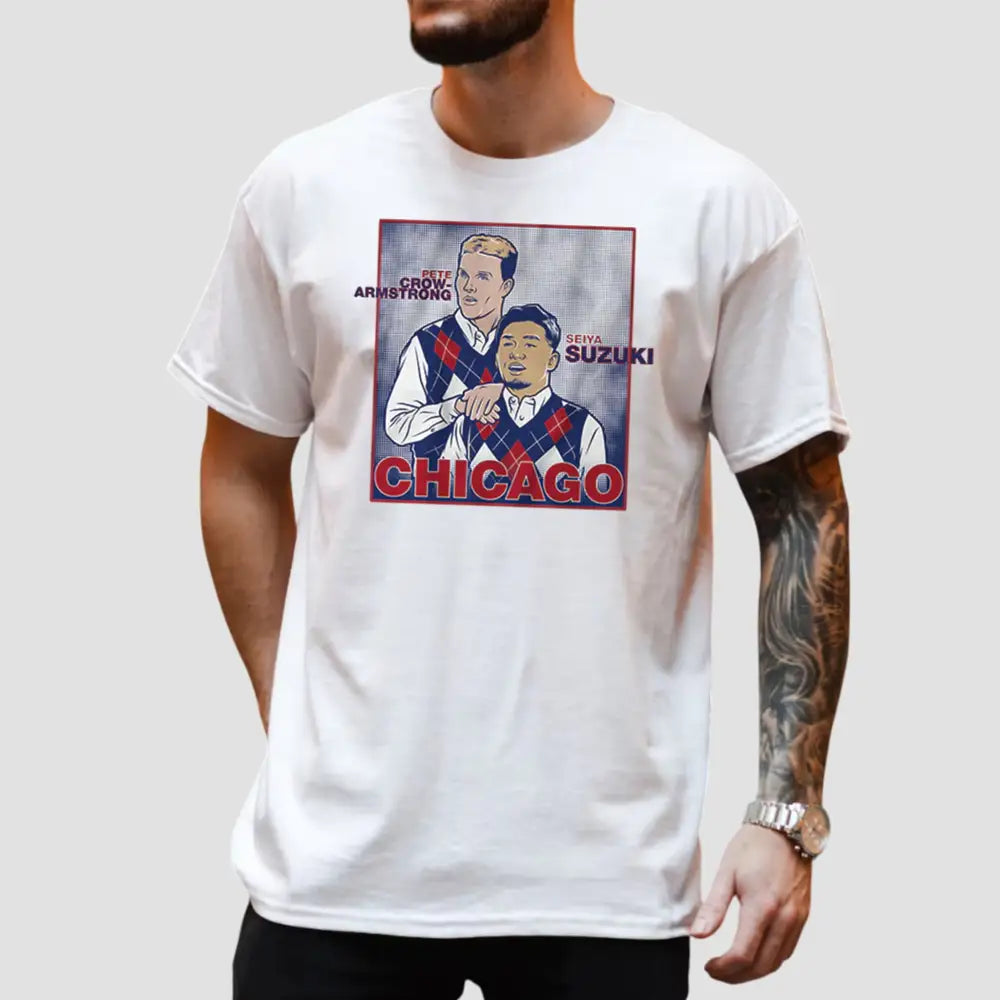 Seiya Suzuki And Pete Crow-Armstrong Family Portrait Shirt
