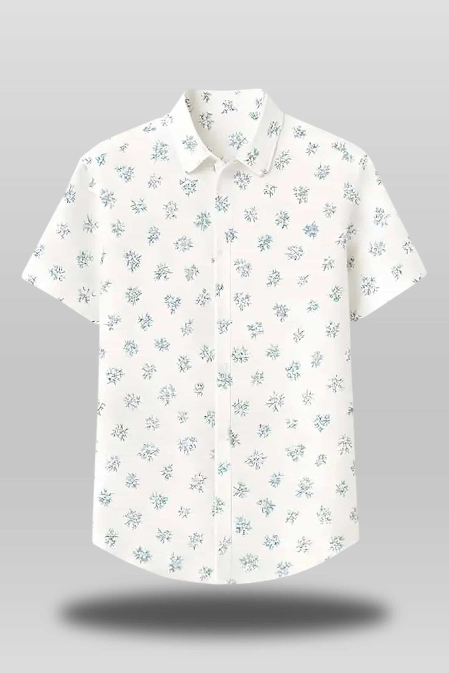 Shein Luigi Mangione Model Floral Hawaiian Shirt