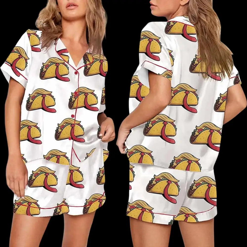 TACO Trump Always Chickens Out Pajama Set For Women