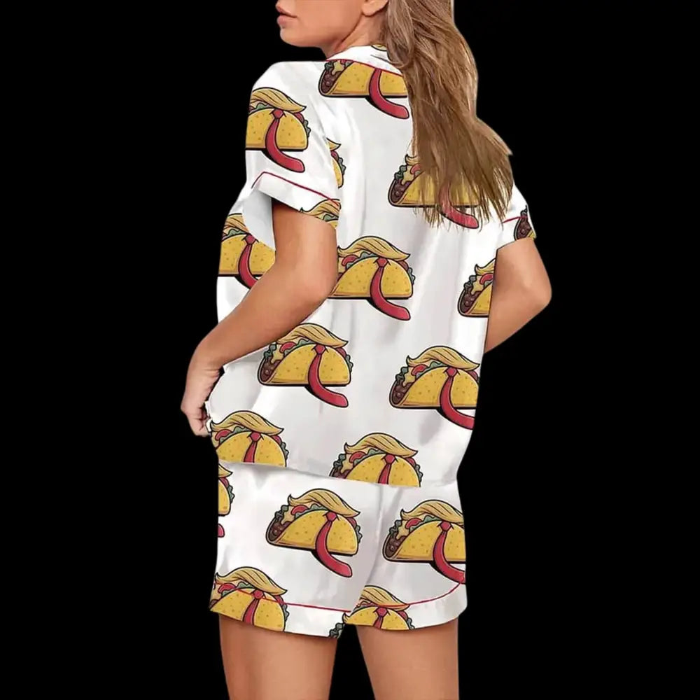 TACO Trump Always Chickens Out Pajama Set For Women1