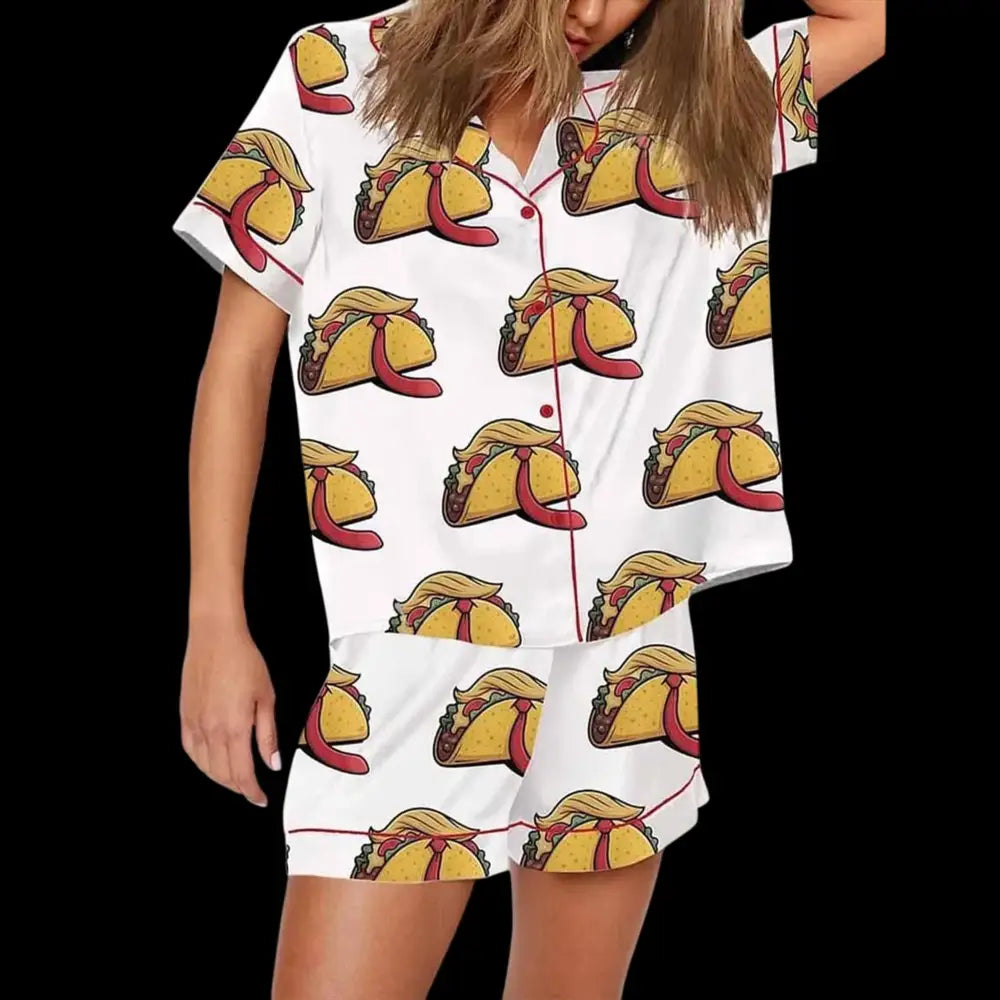 TACO Trump Always Chickens Out Pajama Set For Women