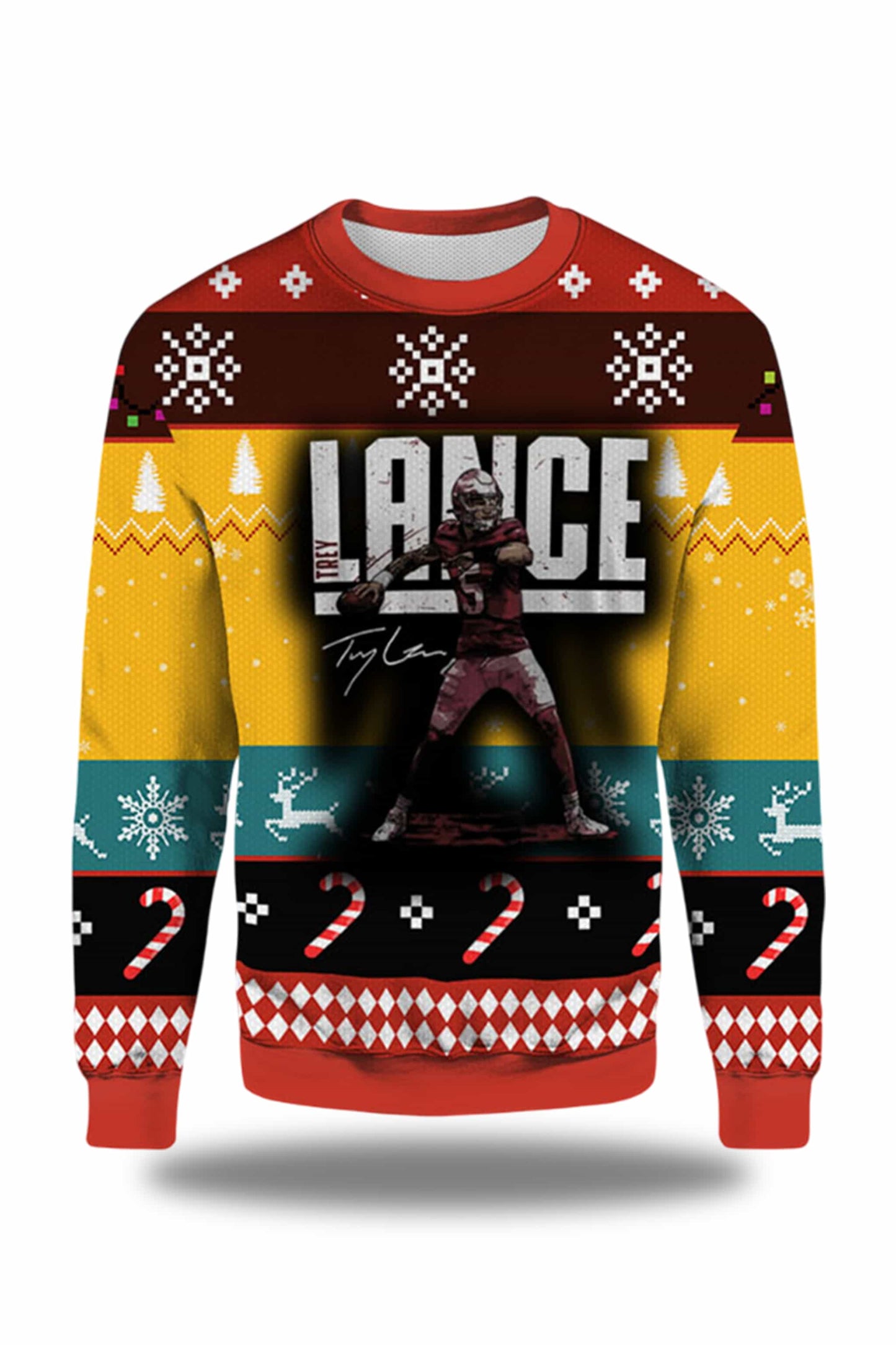Trey Lance San Francisco 49ers Ugly Christmas 2025 Sweater