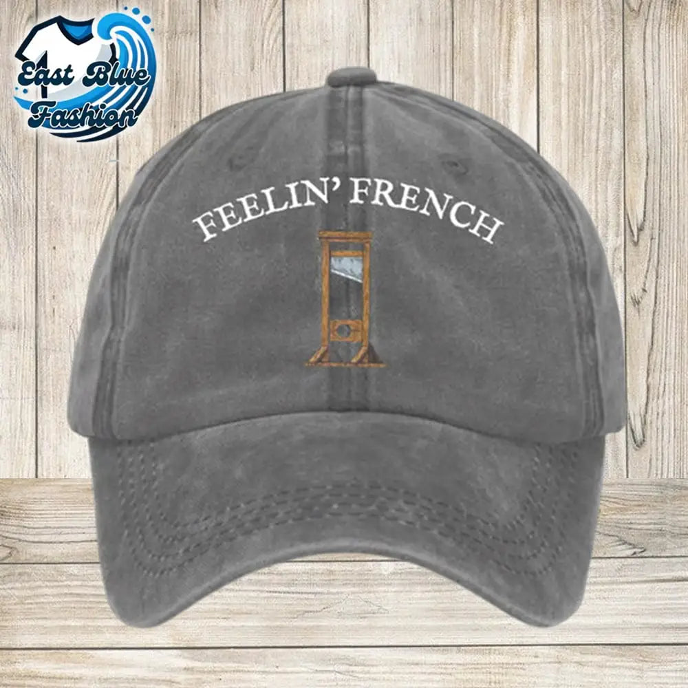 Unisex Distressed Washed Cotton Guillotine FDT Print Hat2