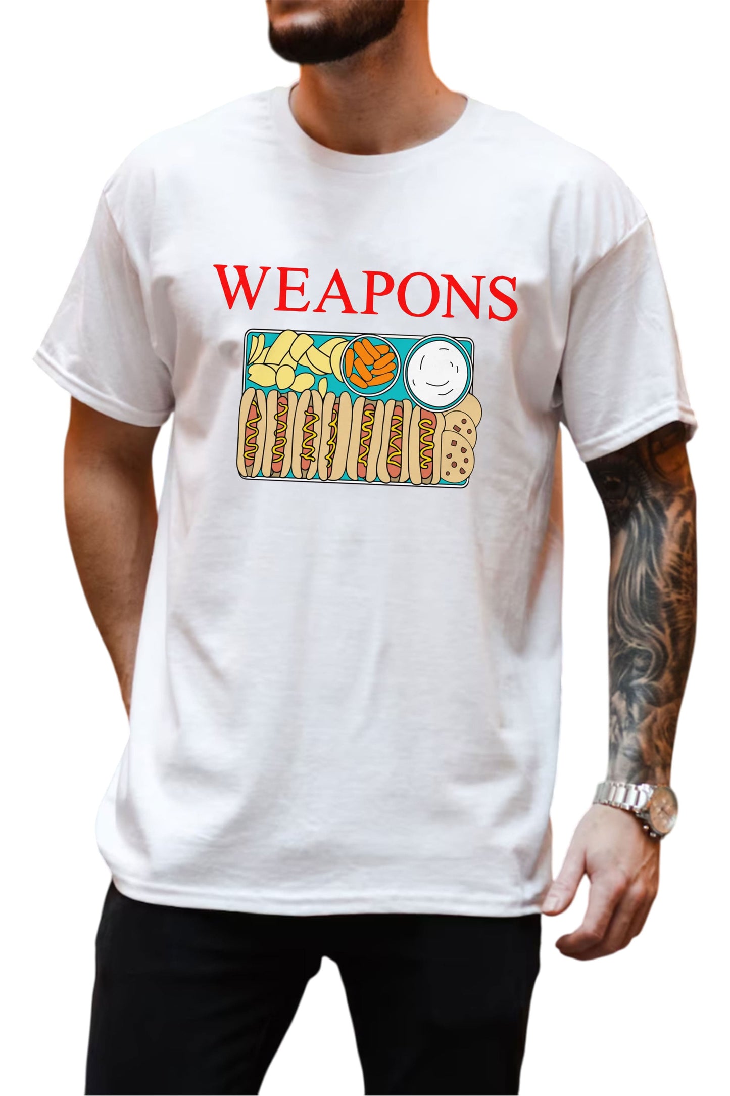 Weapons Hot Dog Shirt1