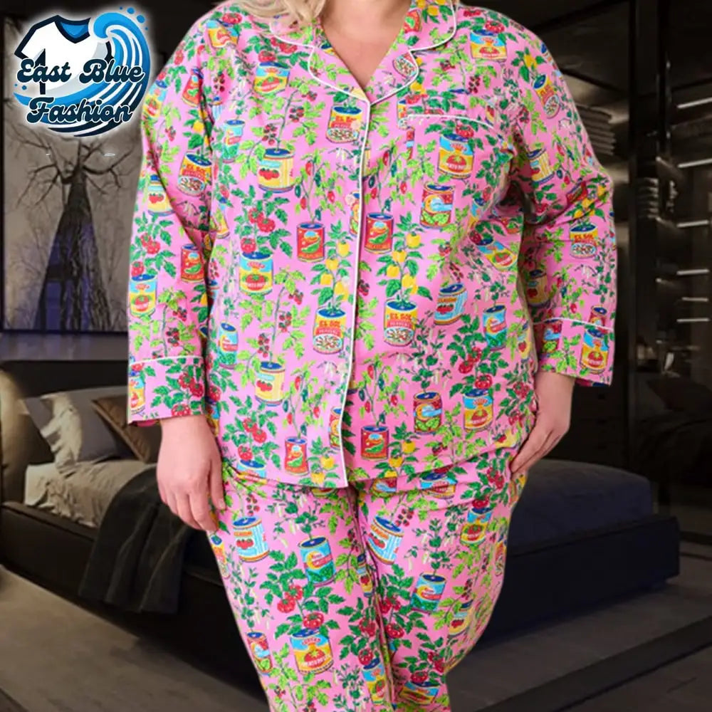 Women In Kitchen Garden Pajama Set3