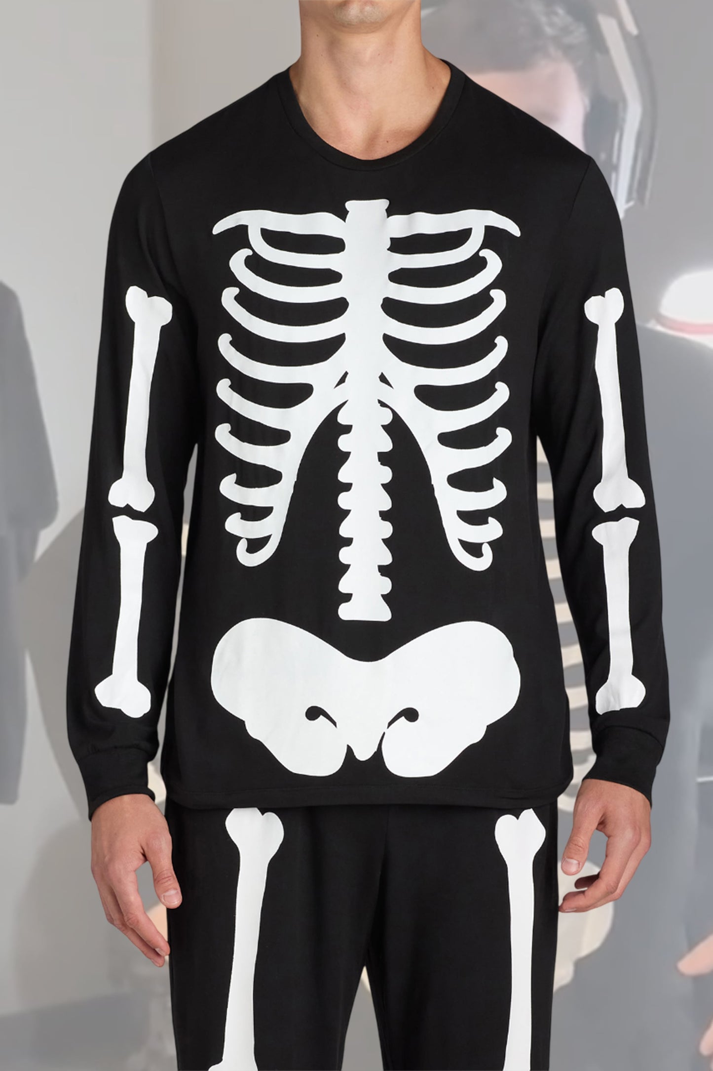 Zac Skeleton Halloween Pajamas2