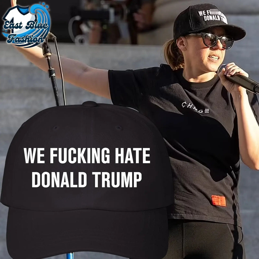 Hollywood Star Jodie Sweetin Emerges After Years With an Obscene ’We Fing Hate Donald Trump’ Hat