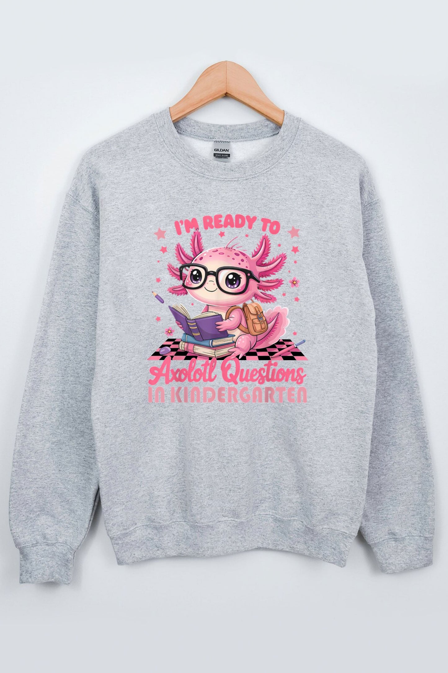 1st Day Of Kindergarten Axolotl Back To School Girls shirt3