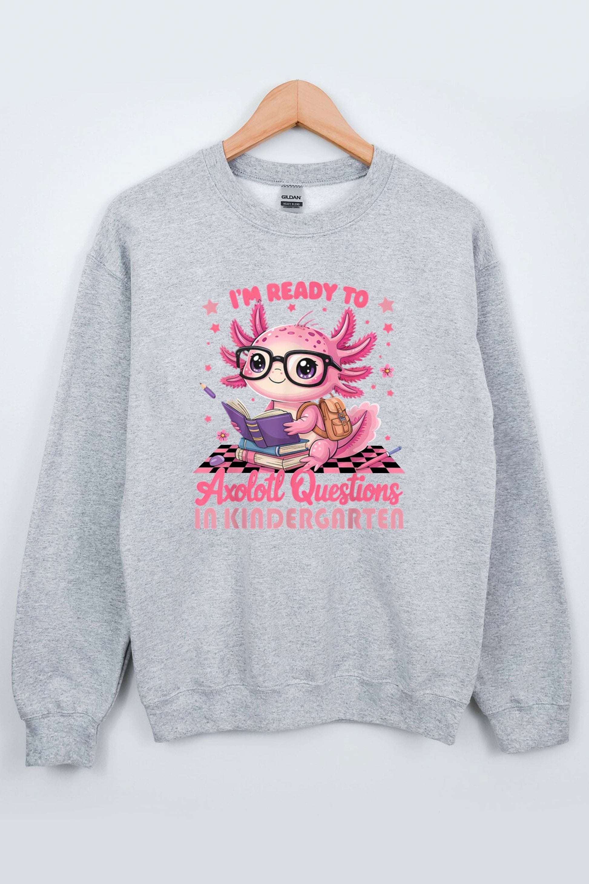 1st Day Of Kindergarten Axolotl Back To School Girls shirt3