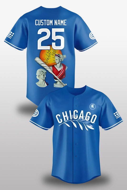 2025 Chicago Cubs Greek Heritage Giveaway Jersey