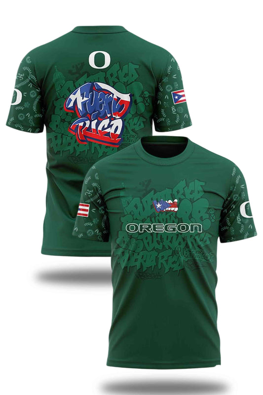 2025 Oregon Ducks Puerto Rican Heritage Shirt