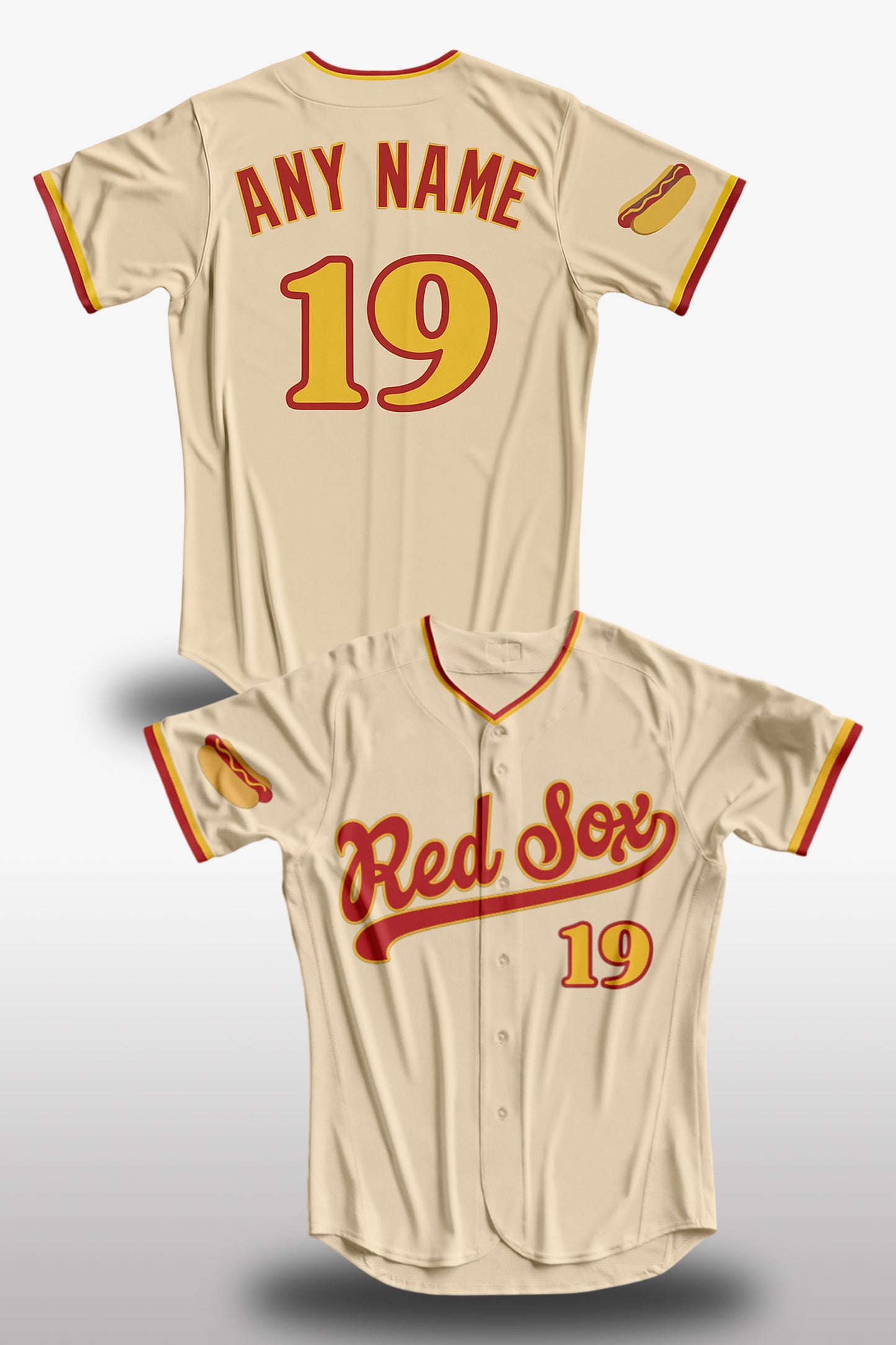 2025 Red Sox Hot Dog Themed Jersey