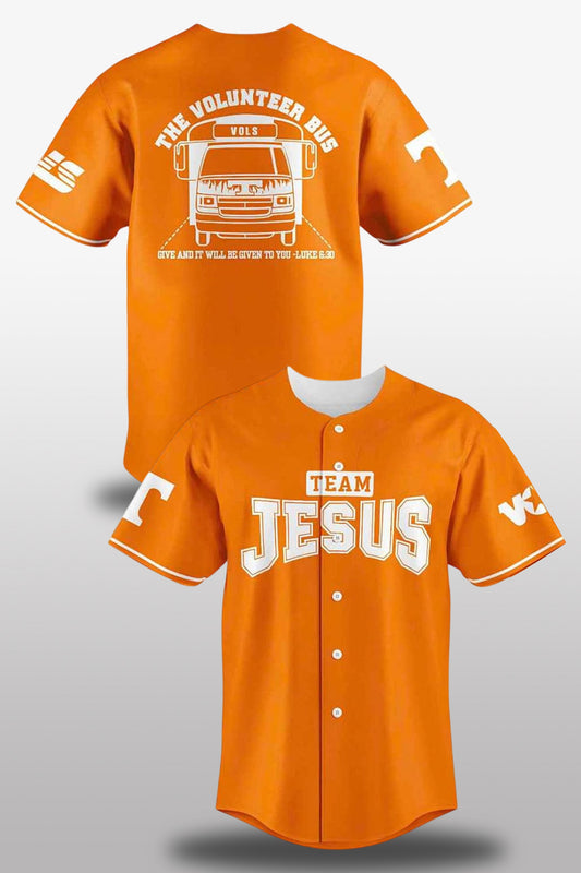 2025 Tennessee Football Team Jesus Baseball Jersey1