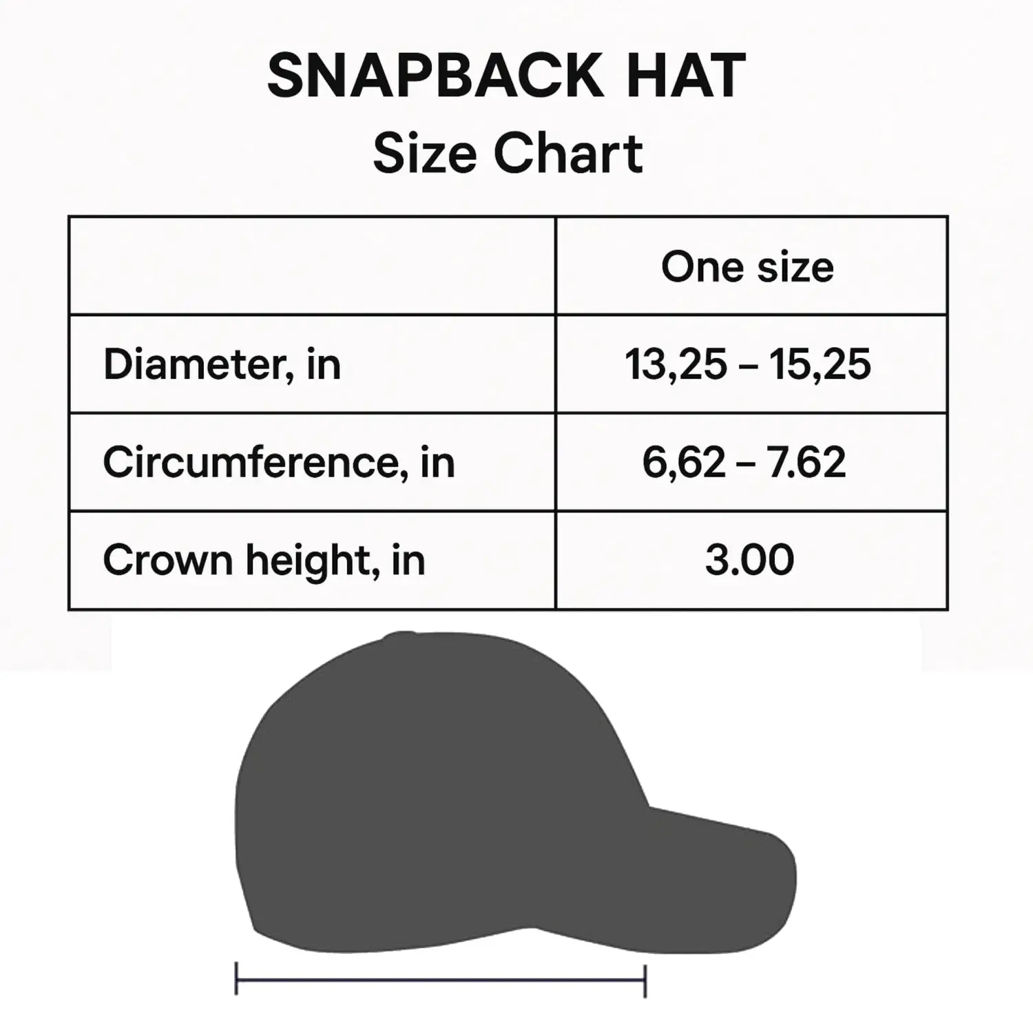 Snapback hat size chart for Kyrie Irvings Peace Playoffs 2025 Game 5 Hat