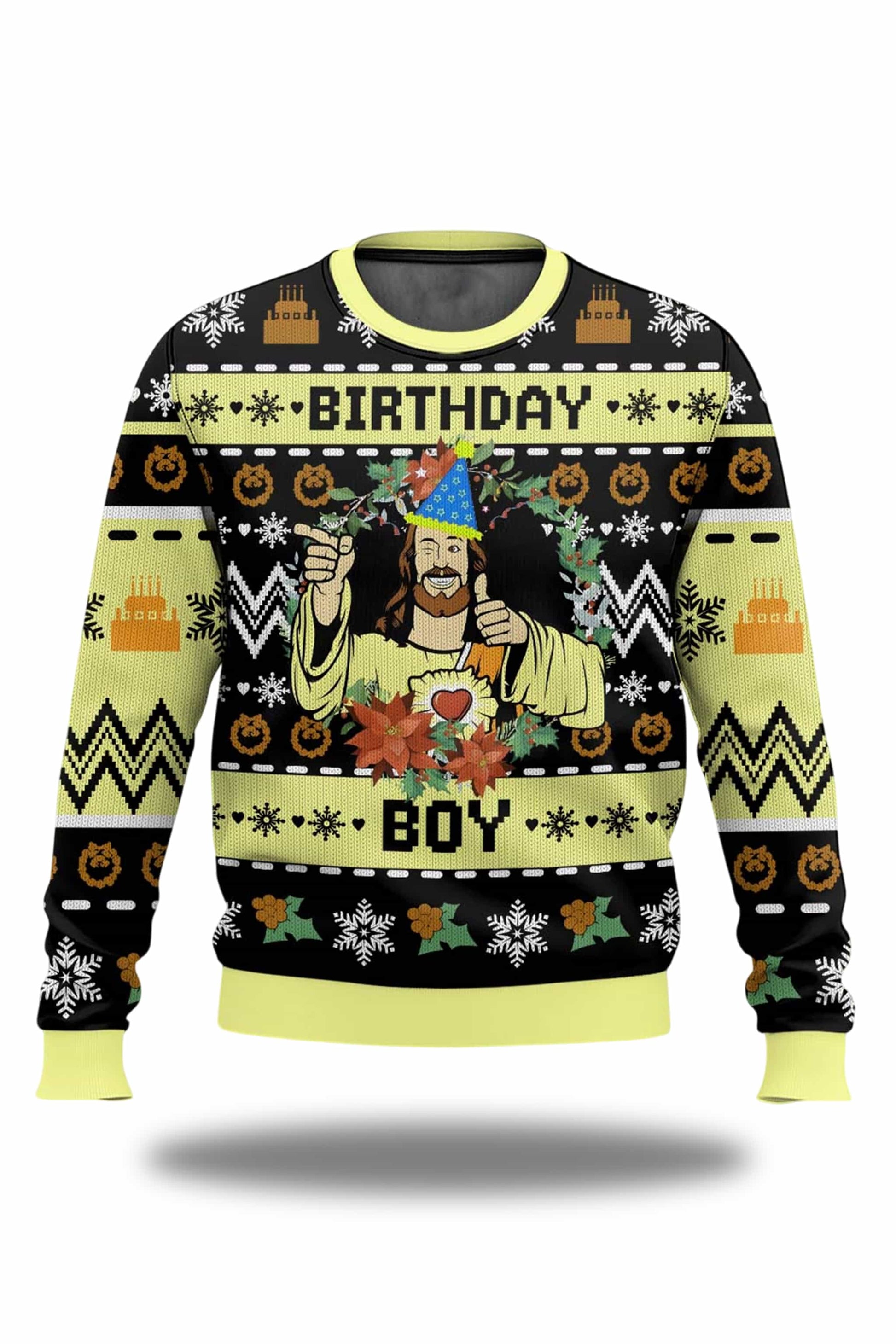 Jesus Birthday Boy Ugly Christmas Sweater 20251
