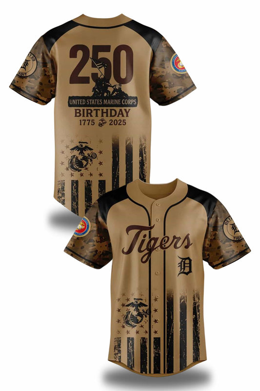 All Team Baseball x US Marine Corps 250th Birthday 2025 Jersey2
