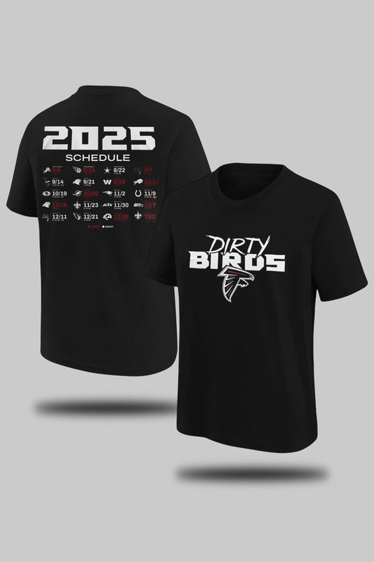 Atlanta Falcons 2025 Season Schedule T-Shirt