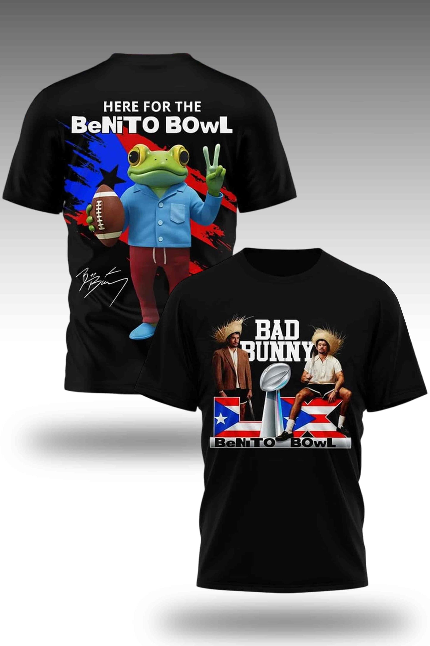 Bad Bunny Here For The Benito Bowl Shirt