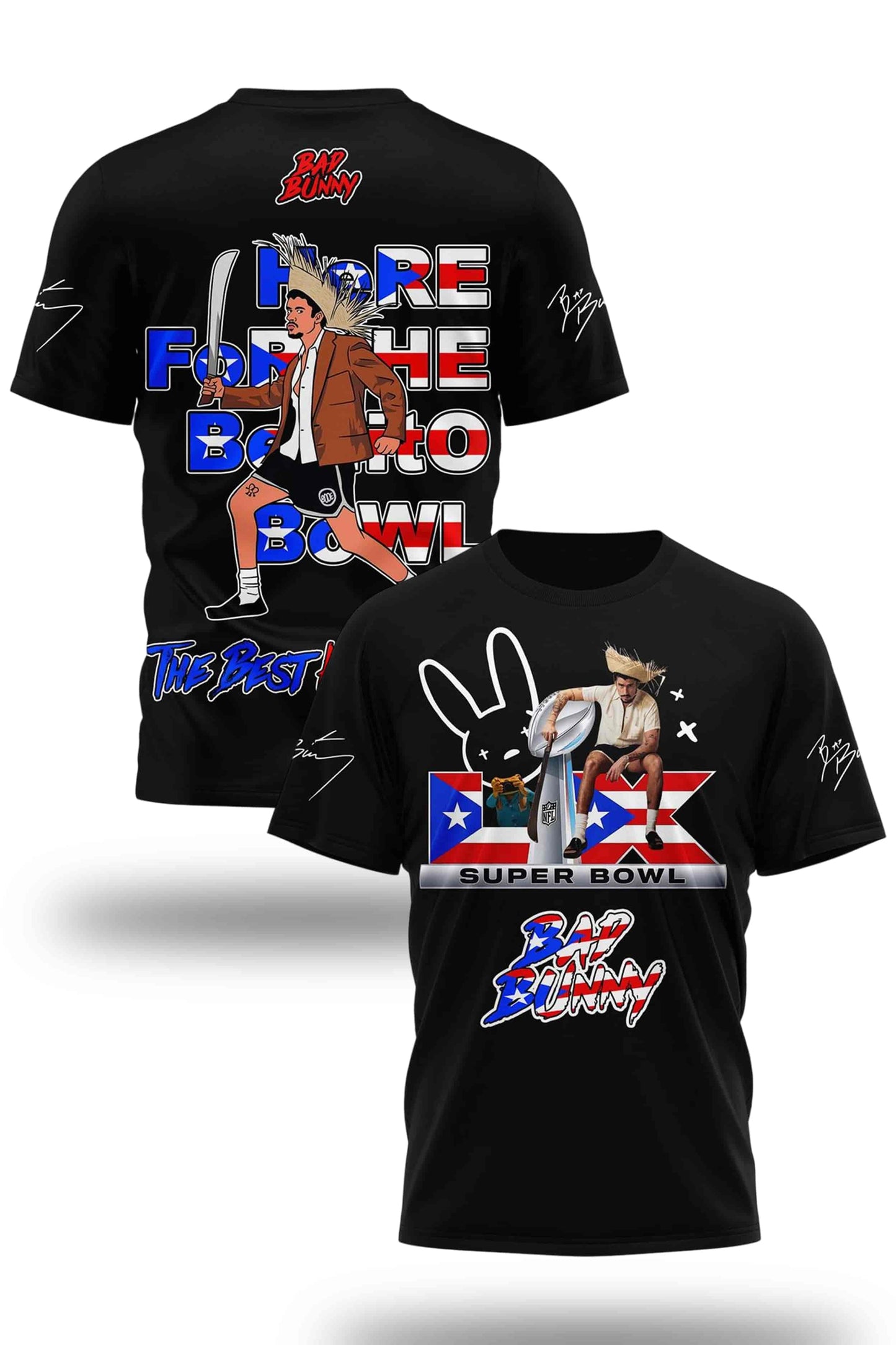 Bad Bunny The Best Half Time Super Bowl Shirt