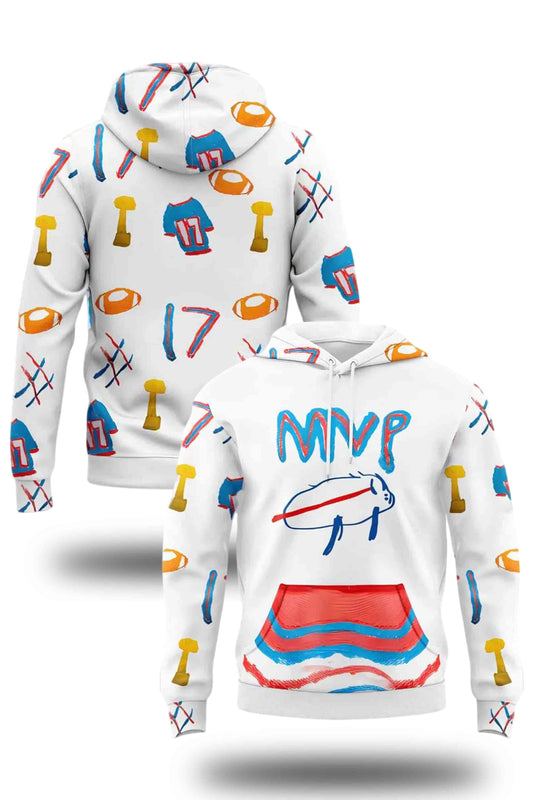 Bills Josh Allen 2025 Billustration Charlie Hoodie