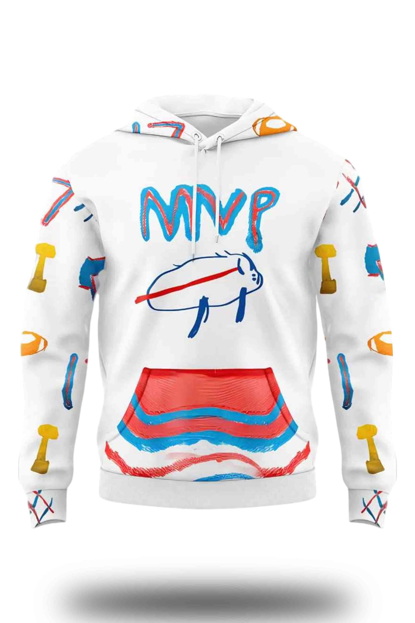 Bills Josh Allen 2025 Billustration Charlie Hoodie2