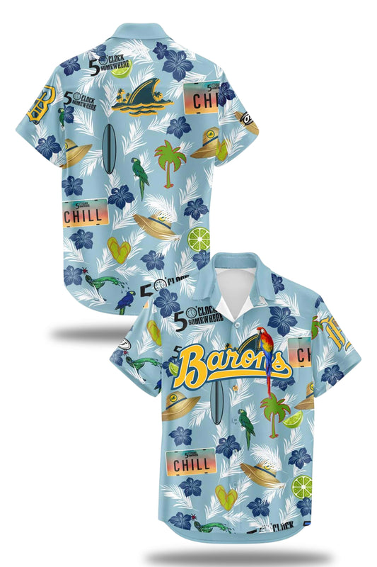 Birmingham Barons Margaritaville Night Hawaiian Shirt 2025