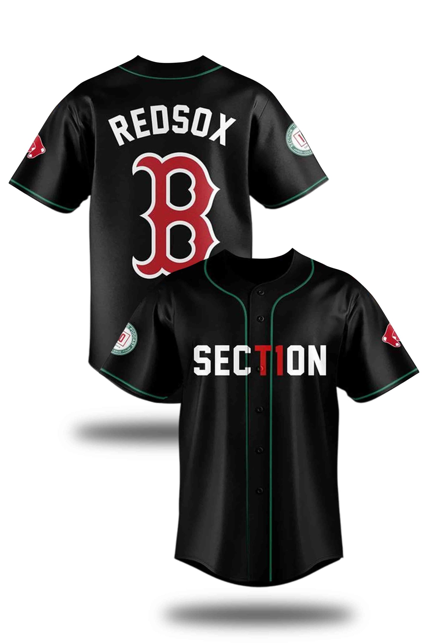 Boston Red Sox Section 10 Night Baseball Jersey
