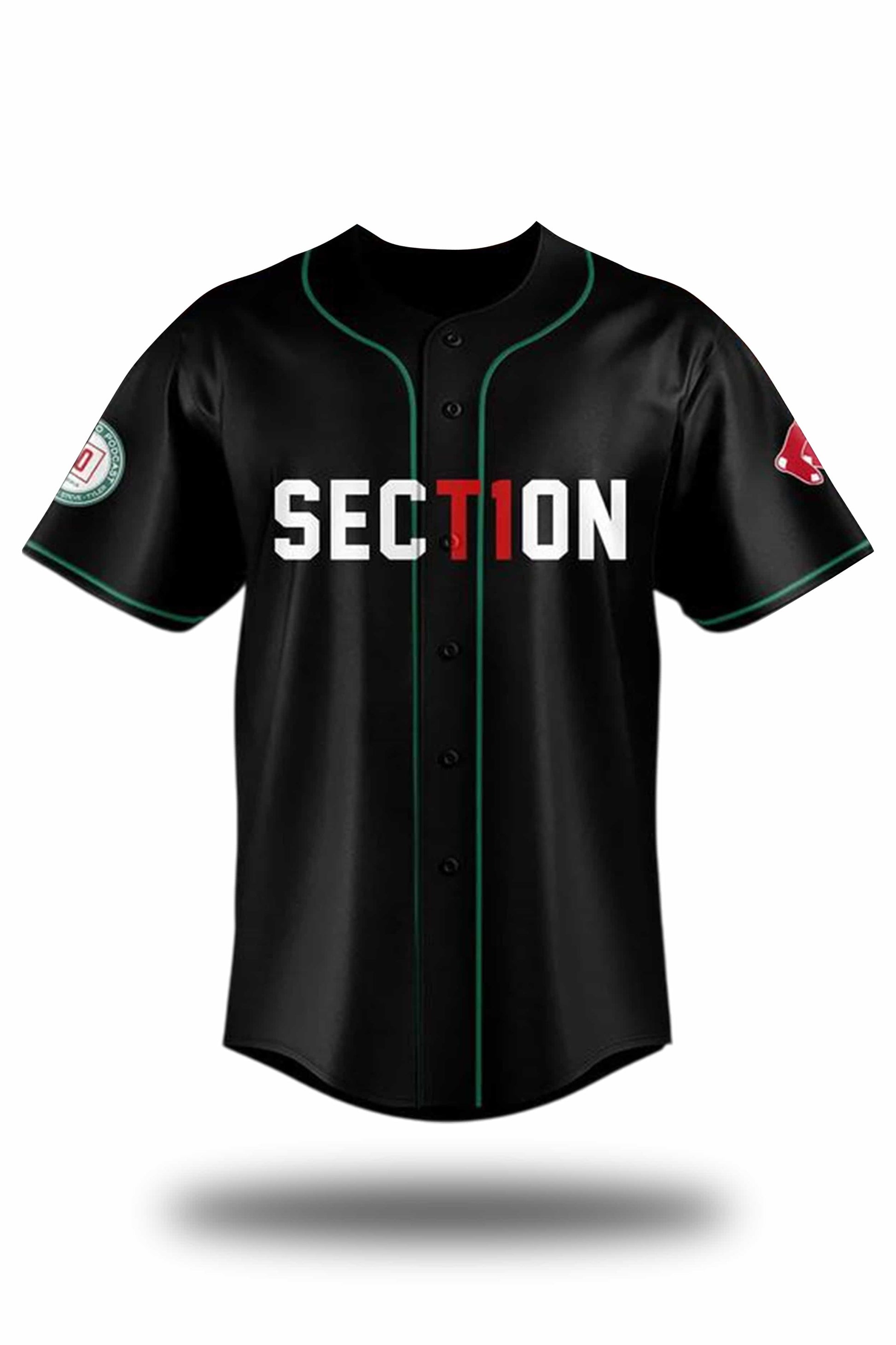 Boston Red Sox Section 10 Night Baseball Jersey2