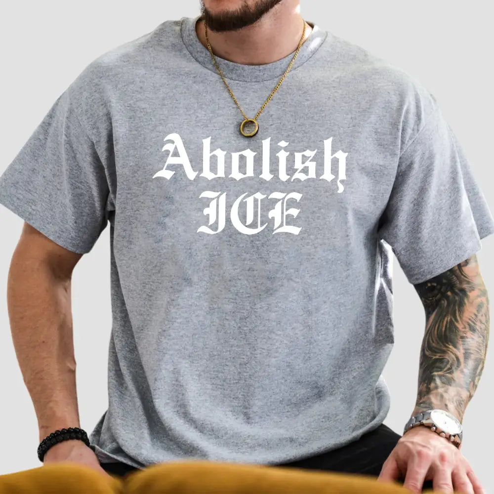 Brody King Wearing Abolish Ice Shirt1