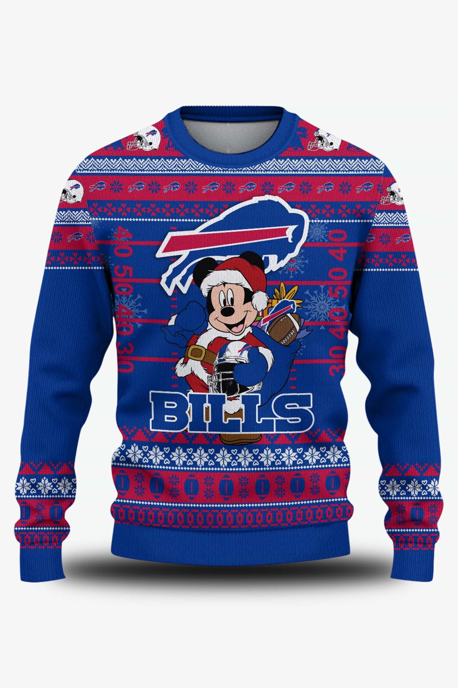 Buffalo Bills Mickey’s Christmas Cheers Ugly Christmas Sweater2