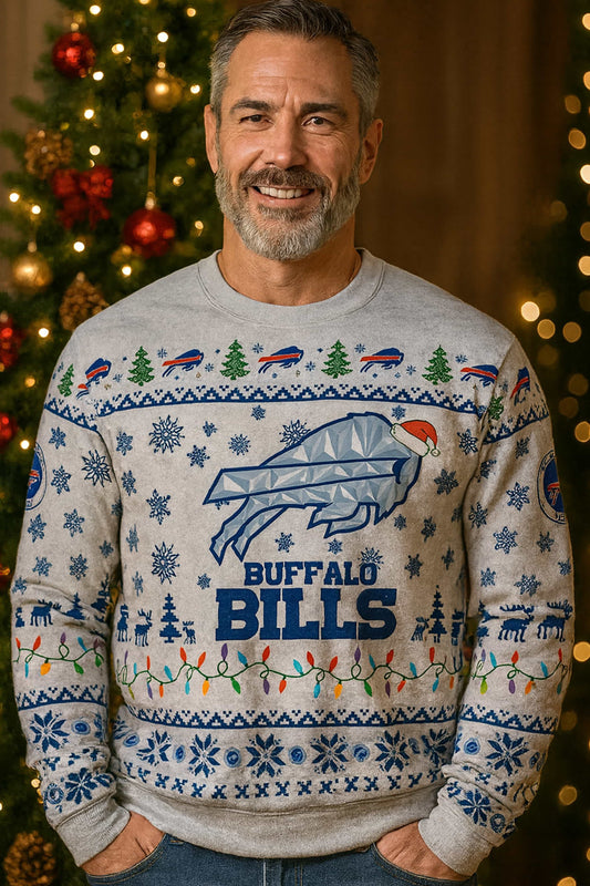 Buffalo Bills Rivalries Cold Front 2025 Ugly Christmas Sweater