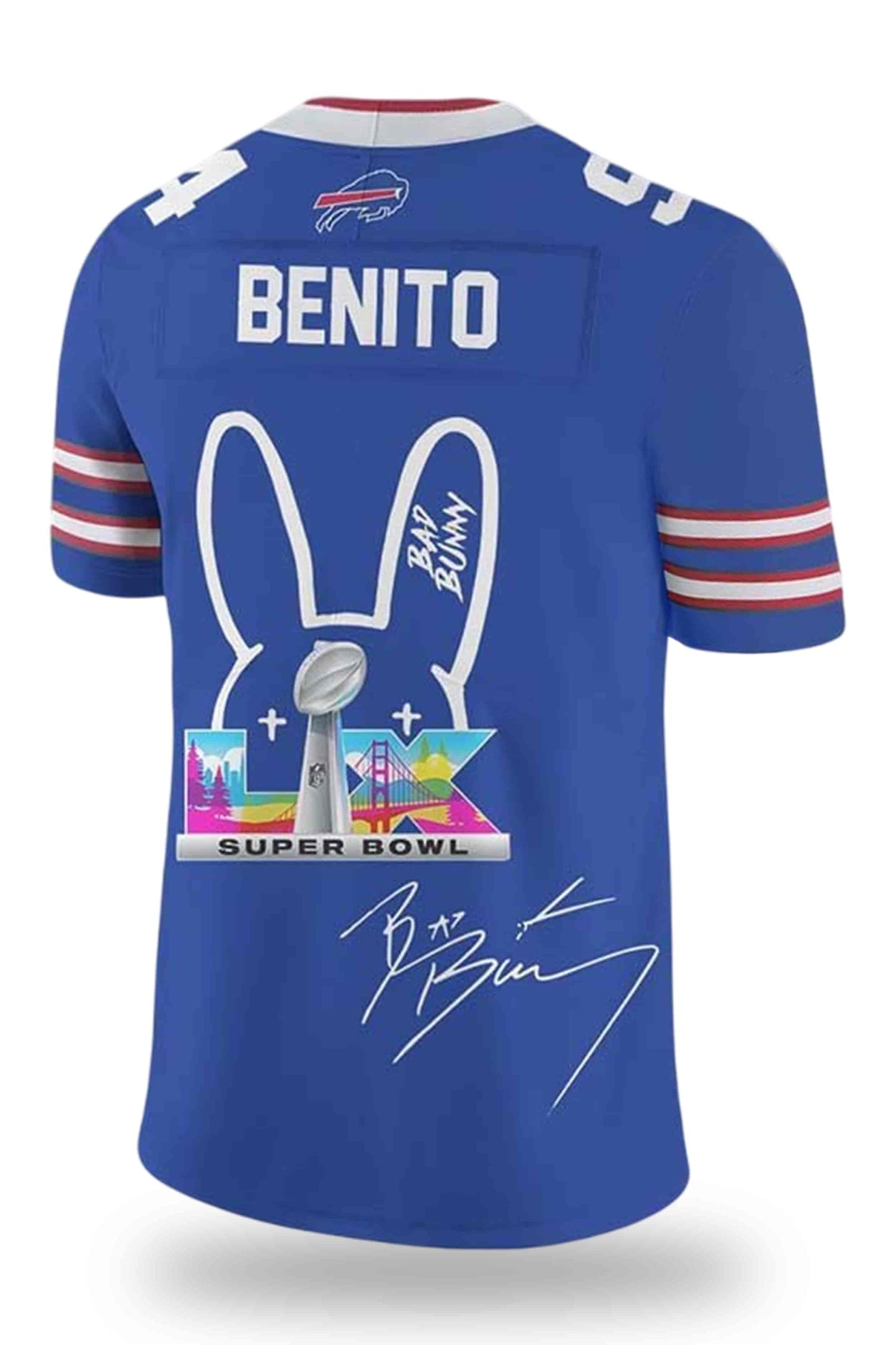 Buffalo Bills X Bad Bunny Super Bowl LX Jersey2
