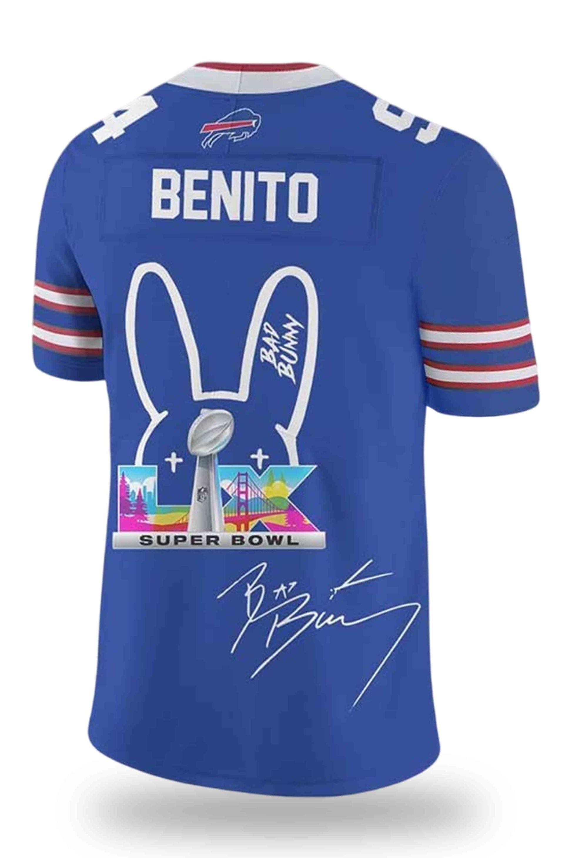 Buffalo Bills X Bad Bunny Super Bowl LX Jersey2