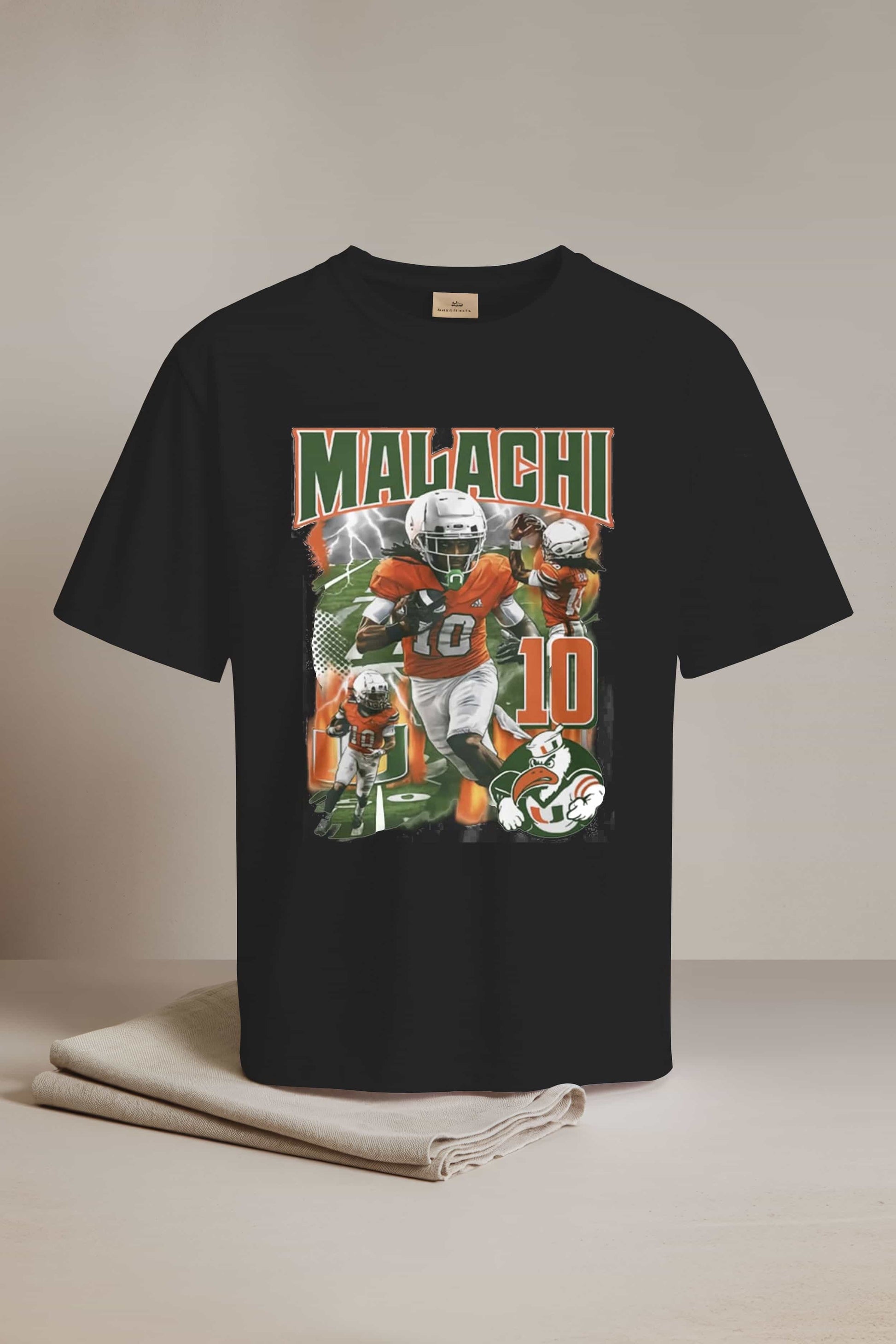 Calvin Russell Wearing Malachi Toney Shirt